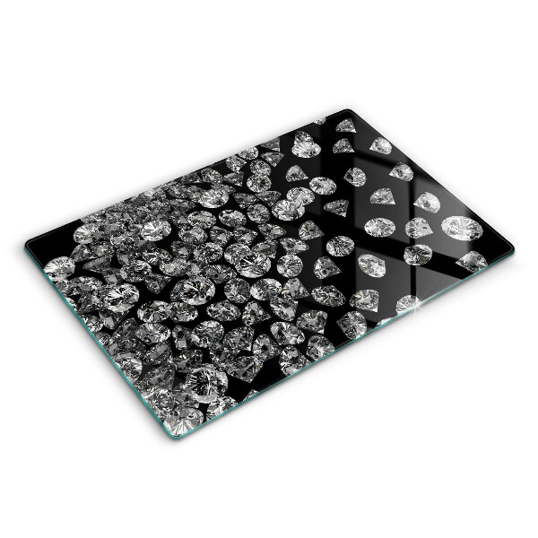 Glas Herdabdeckplatte Diamanten Diamanten