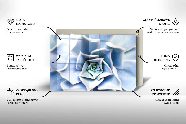 Glas Herdabdeckplatte Blumenpflanze