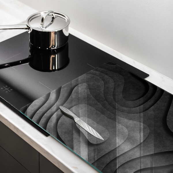 Glas Herdabdeckplatte 3D-Steinformen