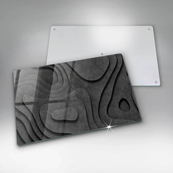 Glas Herdabdeckplatte 3D-Steinformen