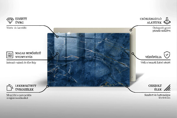 Glas Ceranfeldabdeckung Marmorsteinstruktur