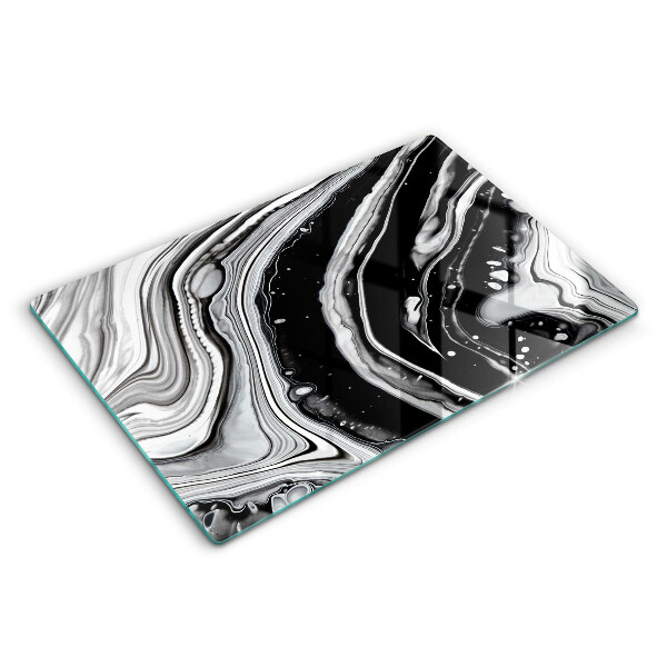 Glas Ceranfeldabdeckung Tintenabstraktion