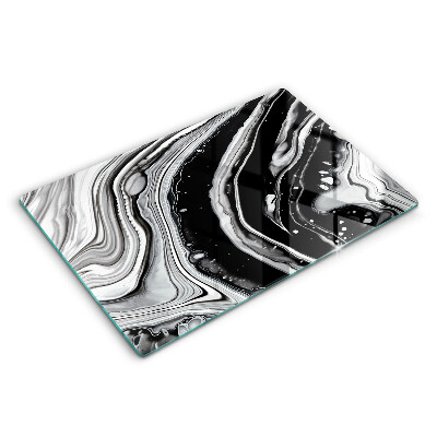 Glas Ceranfeldabdeckung Tintenabstraktion