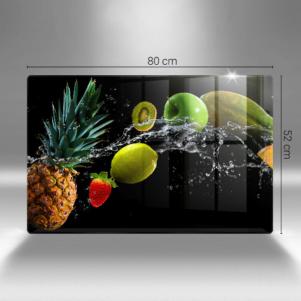 Glas Ceranfeldabdeckung Früchte im Wasser