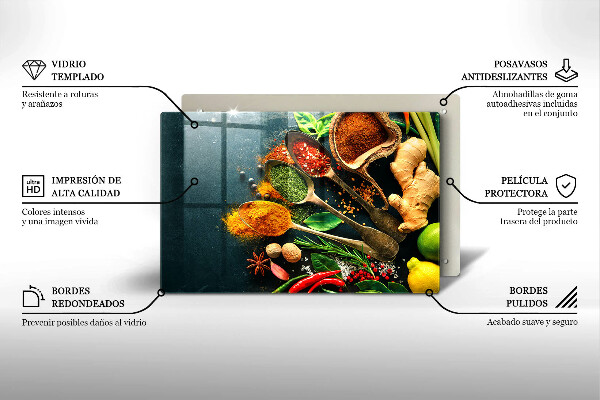 Glas Ceranfeldabdeckung Küchengewürzlöffel