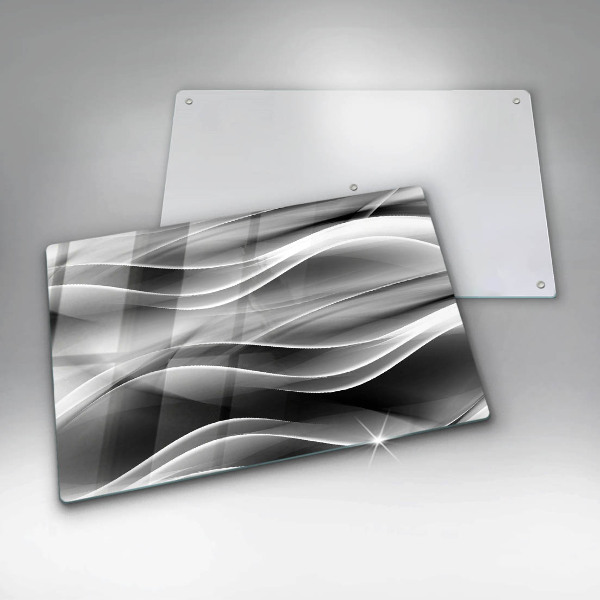 Glas Ceranfeldabdeckung Abstraktion sanfte Linien