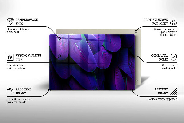 Glas Ceranfeldabdeckung Neonfedern