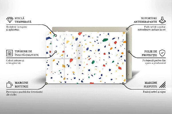 Glas Ceranfeldabdeckung Buntes Steinzeug