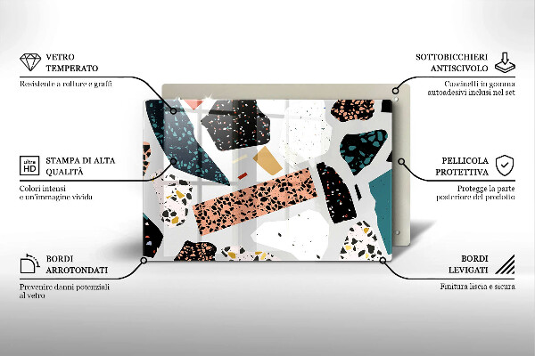 Glas Ceranfeldabdeckung Steingut