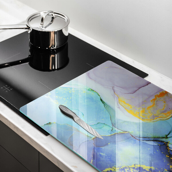 Glas Ceranfeldabdeckung Gebrochener Goldstein