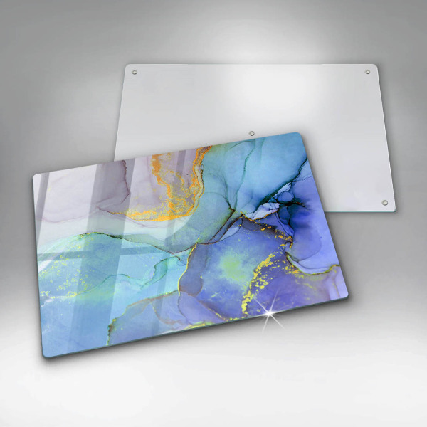 Glas Ceranfeldabdeckung Gebrochener Goldstein