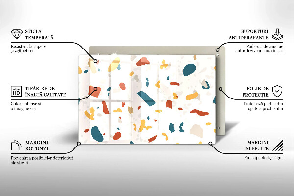 Glas Ceranfeldabdeckung Dekoratives Steinzeug