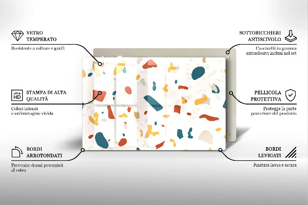 Glas Ceranfeldabdeckung Dekoratives Steinzeug