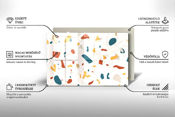 Glas Ceranfeldabdeckung Dekoratives Steinzeug