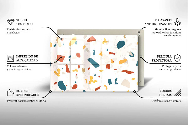 Glas Ceranfeldabdeckung Dekoratives Steinzeug