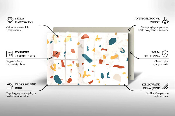 Glas Ceranfeldabdeckung Dekoratives Steinzeug
