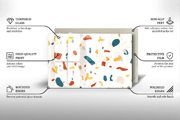 Glas Ceranfeldabdeckung Dekoratives Steinzeug