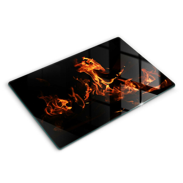Glas Ceranfeldabdeckung Zünde eine lebendige Flamme an