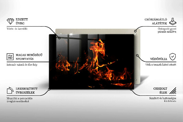 Glas Ceranfeldabdeckung Zünde eine lebendige Flamme an