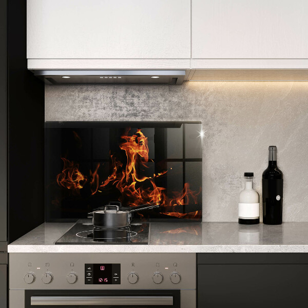 Glas Ceranfeldabdeckung Zünde eine lebendige Flamme an