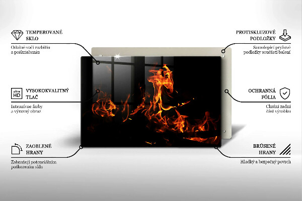 Glas Ceranfeldabdeckung Zünde eine lebendige Flamme an