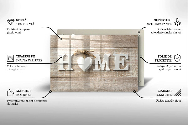 Glas Herdabdeckplatte Home