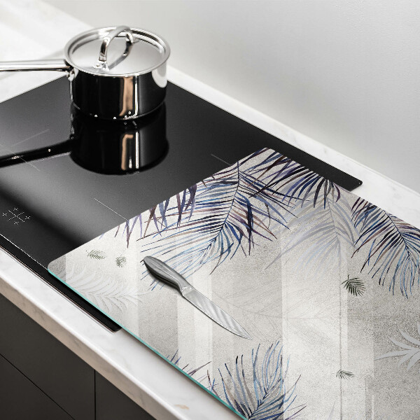 Glas Ceranfeldabdeckung Subtile Blätter