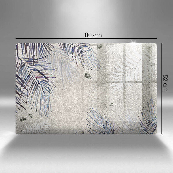 Glas Ceranfeldabdeckung Subtile Blätter