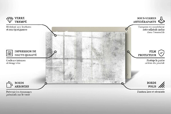 Glas Ceranfeldabdeckung Betonstruktur