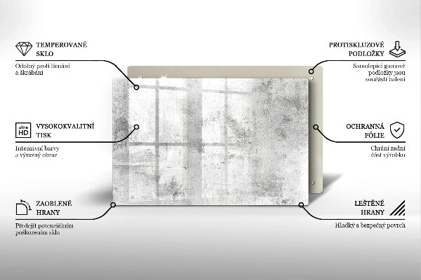 Glas Ceranfeldabdeckung Betonstruktur