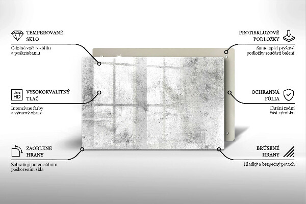 Glas Ceranfeldabdeckung Betonstruktur