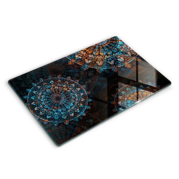 Glas Ceranfeldabdeckung Boho-Vintage-Räder