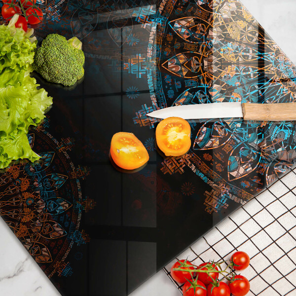 Glas Ceranfeldabdeckung Boho-Vintage-Räder