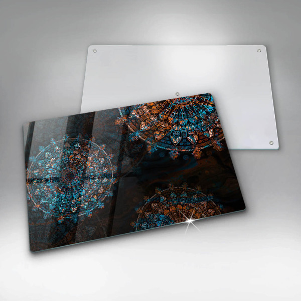 Glas Ceranfeldabdeckung Boho-Vintage-Räder