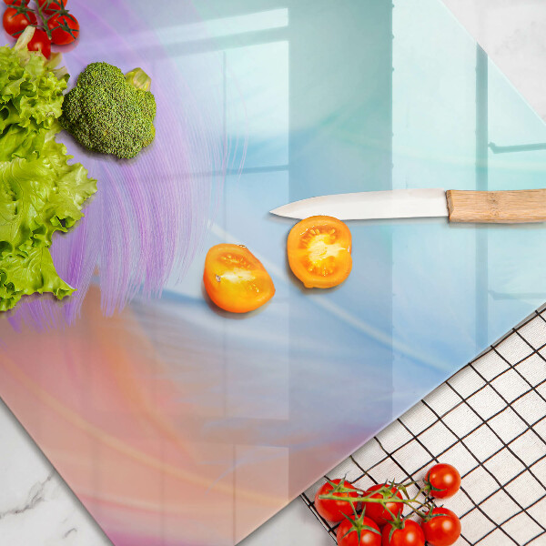 Glas Ceranfeldabdeckung Pastellfedern