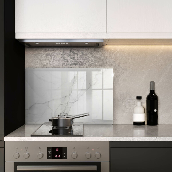 Glas Herdabdeckplatte Marmorsteinhintergrund