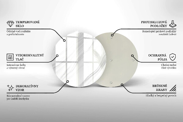 Glas Ceranfeldabdeckung Spritzschutz Zarter Marmor