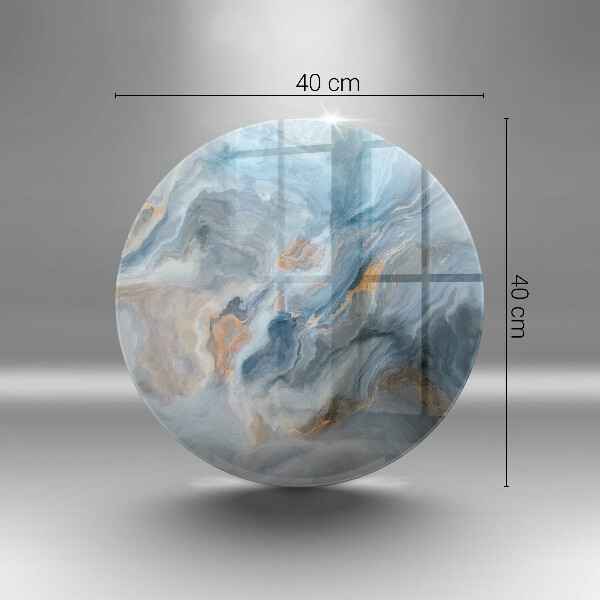 Glas Ceranfeldabdeckung Spritzschutz Marmorstruktur