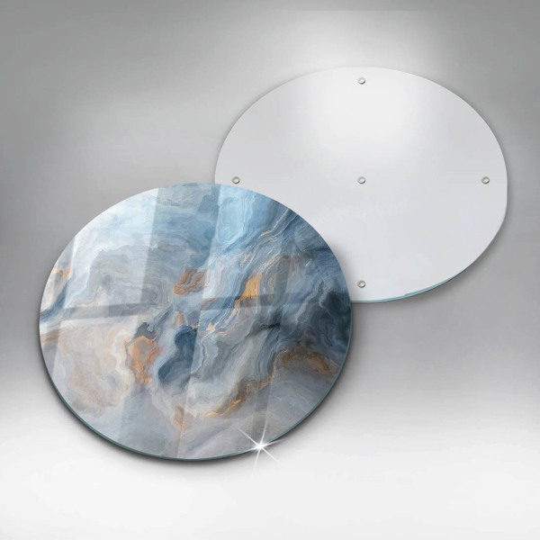 Glas Ceranfeldabdeckung Spritzschutz Marmorstruktur