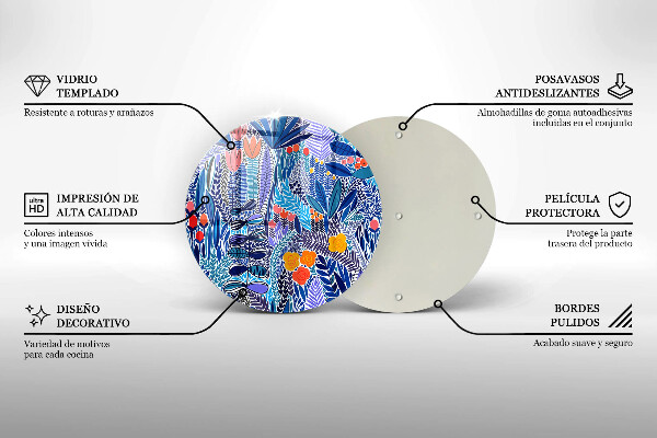 Glas Herdabdeckplatte Bemalte Wiese
