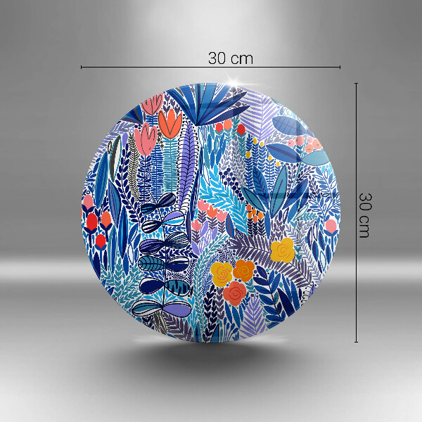 Glas Herdabdeckplatte Bemalte Wiese