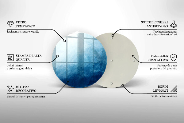 Glas Ceranfeldabdeckung Spritzschutz Abstrakter Hintergrund