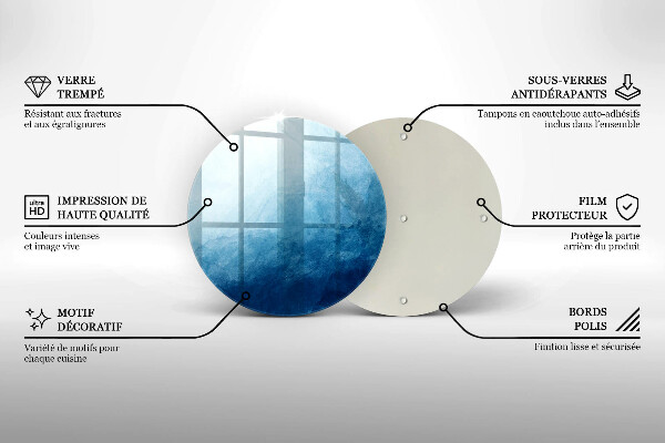 Glas Ceranfeldabdeckung Spritzschutz Abstrakter Hintergrund