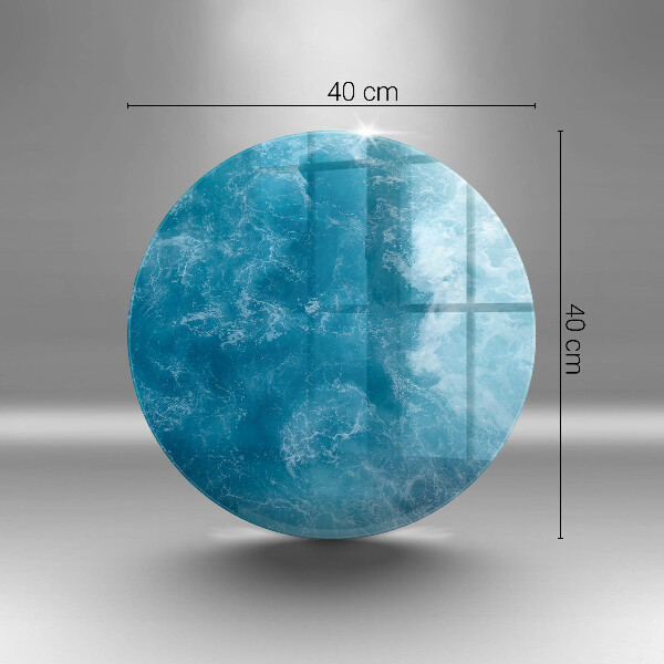 Glas Ceranfeldabdeckung Blaues Wasser