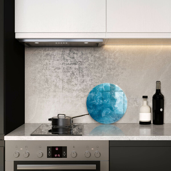 Glas Ceranfeldabdeckung Blaues Wasser