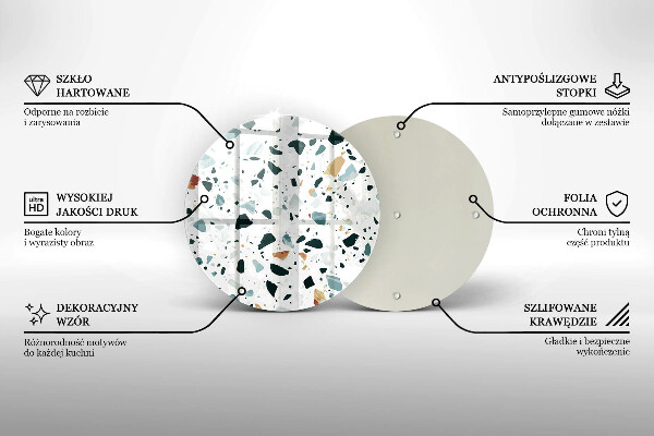 Glas Herdabdeckplatte Helles Steinzeug