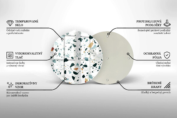 Glas Herdabdeckplatte Helles Steinzeug