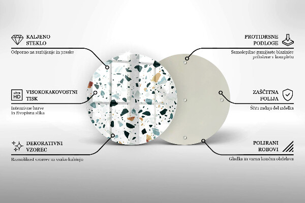 Glas Herdabdeckplatte Helles Steinzeug