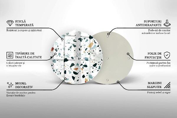 Glas Herdabdeckplatte Helles Steinzeug