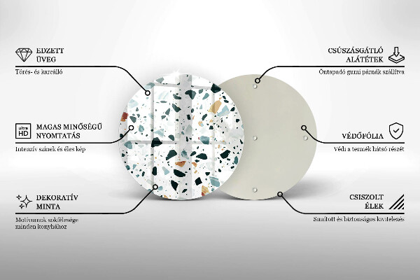 Glas Herdabdeckplatte Helles Steinzeug
